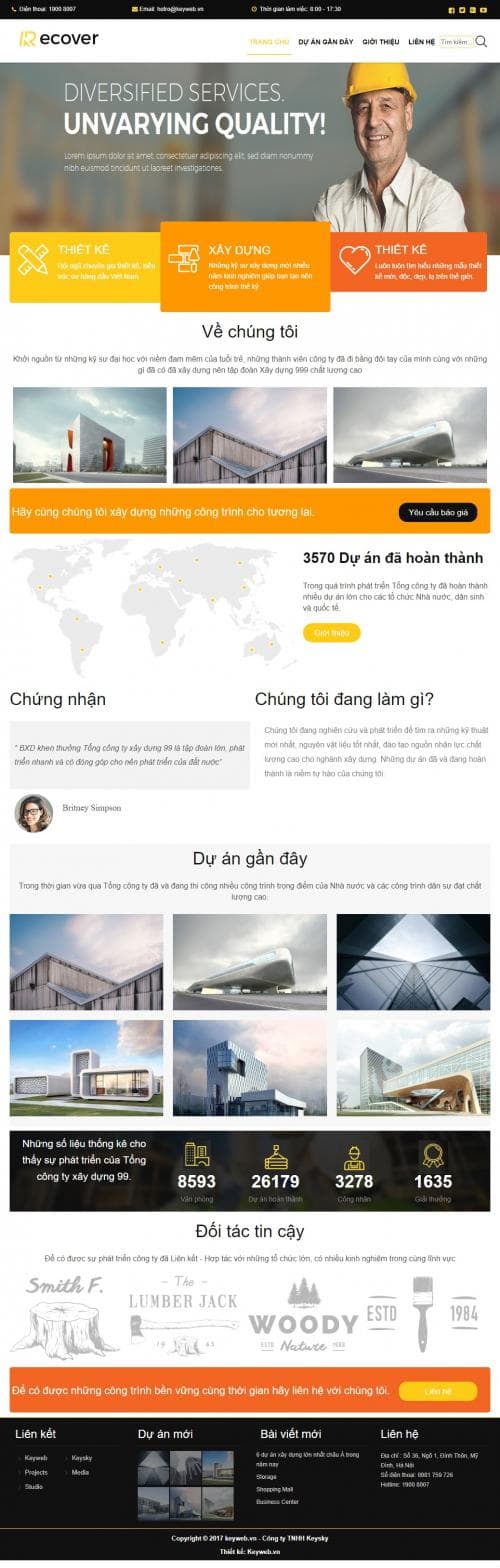 Thiết kế website công ty doanh nghiệp