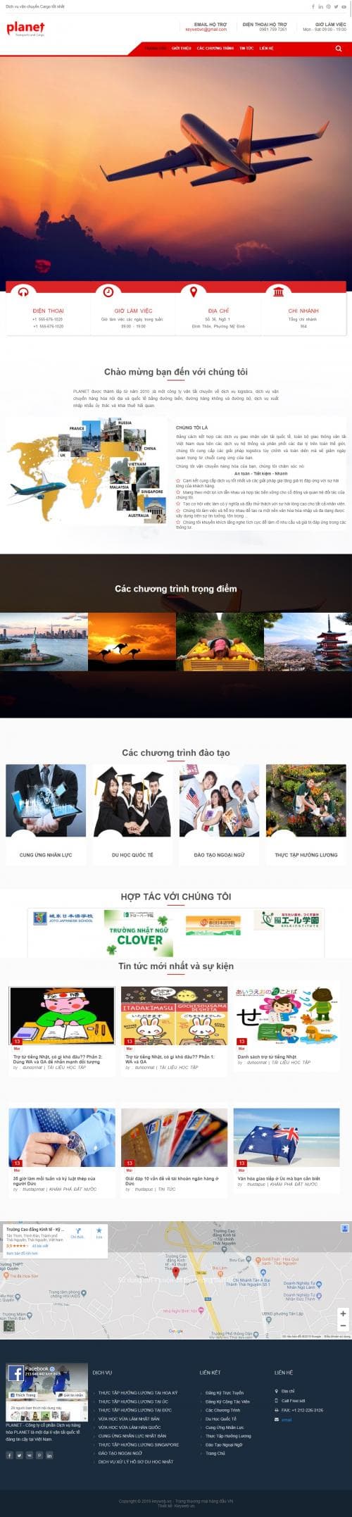 Thiết kế web dịch vụ du lịch