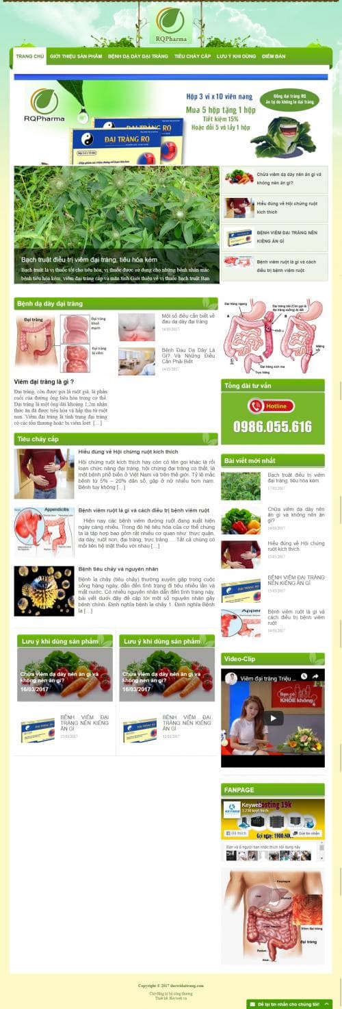 Thiết kế web bán thuốc đại tràng