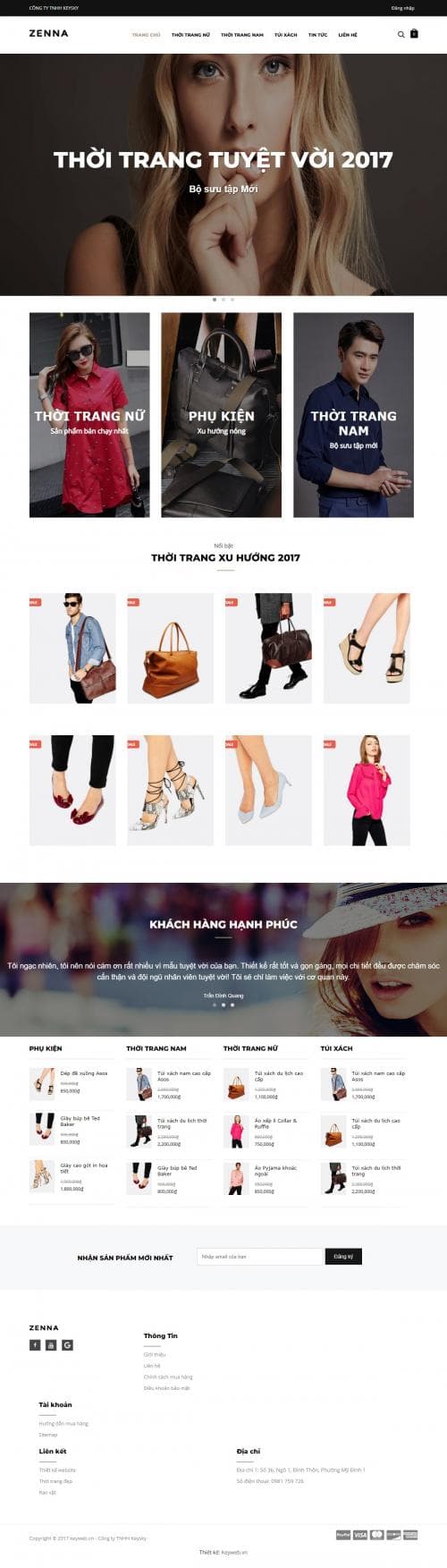 Thiết kế website shop thời trang