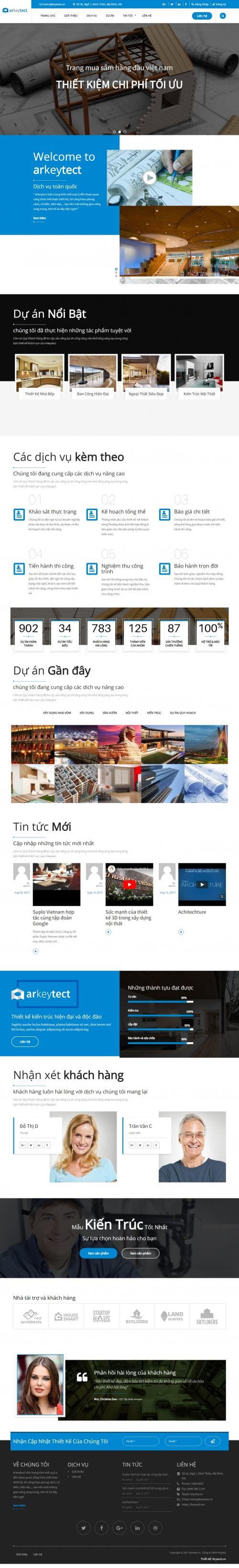 Thiết kế website công ty xây dựng 60