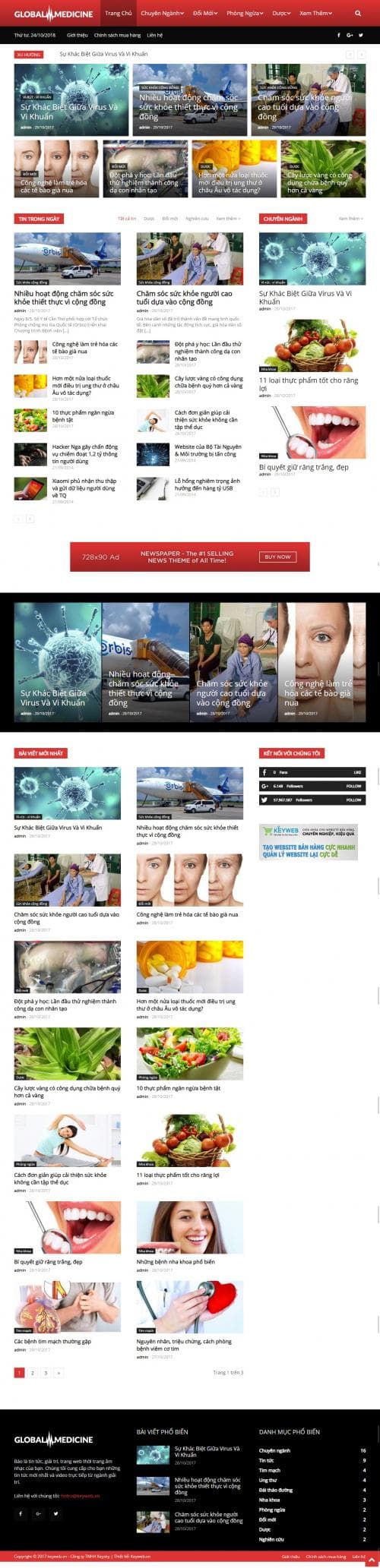 Thiết kế website tin tức