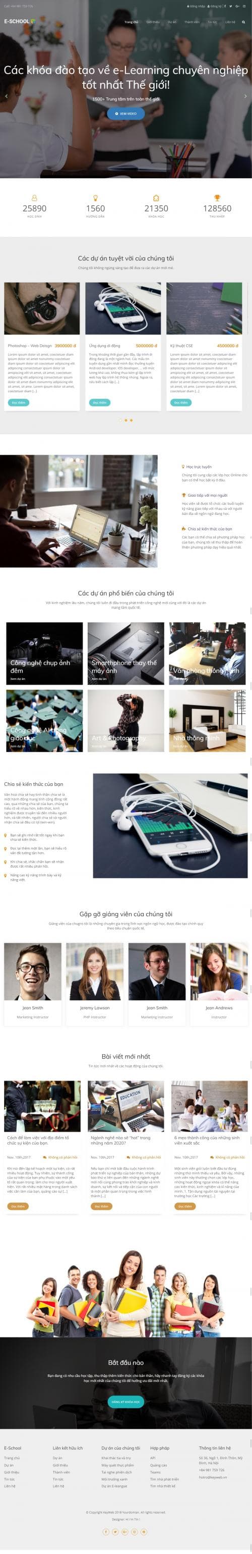 Thiết kế website dạy học tiếng anh