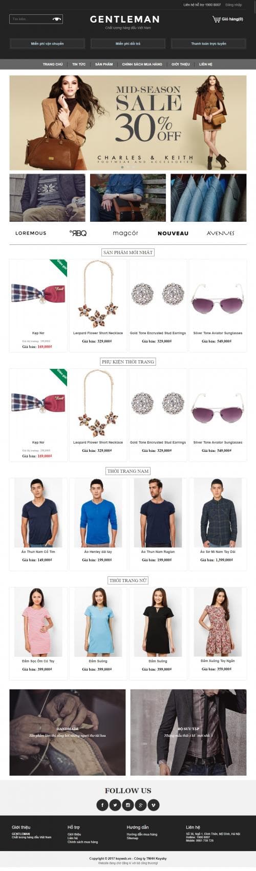 Dự án shop thời trang online