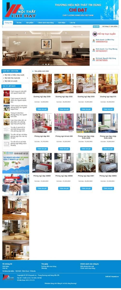 Tổng hợp các mẫu website đã làm