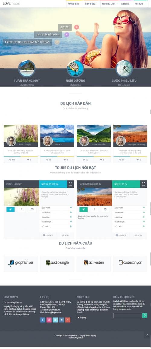 Thiết kế website dịch vụ du lịch 3