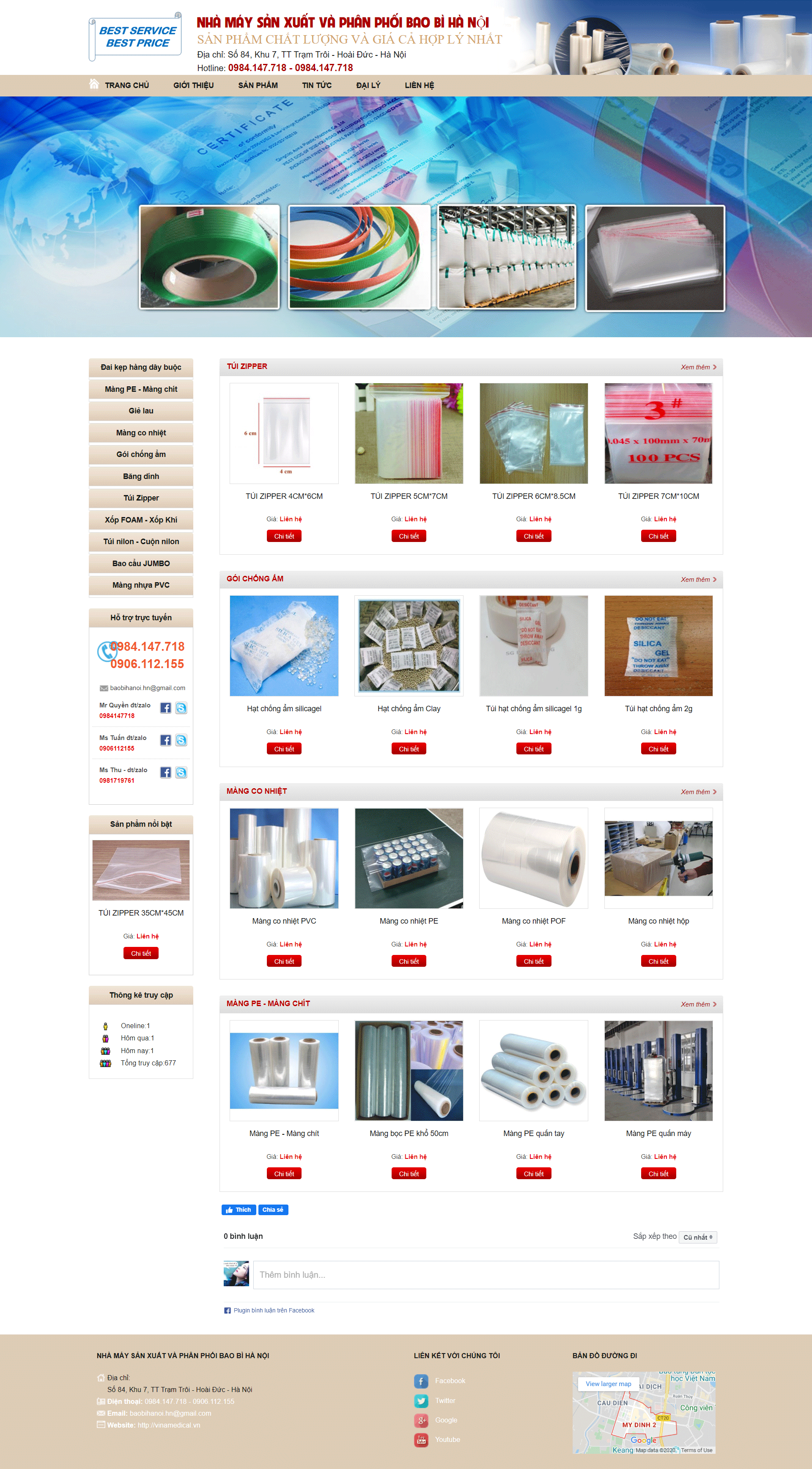 NHÀ MÁY SẢN XUẤT VÀ PHÂN PHỐI BAO BÌ HÀ NỘI